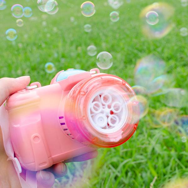 バブルカメラ シャボン玉 しゃぼん玉 カメラ型 バブルマシーン 電動式