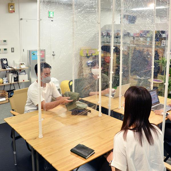 パーテーション 透明 ビニールカーテン カーテンラック タイプB