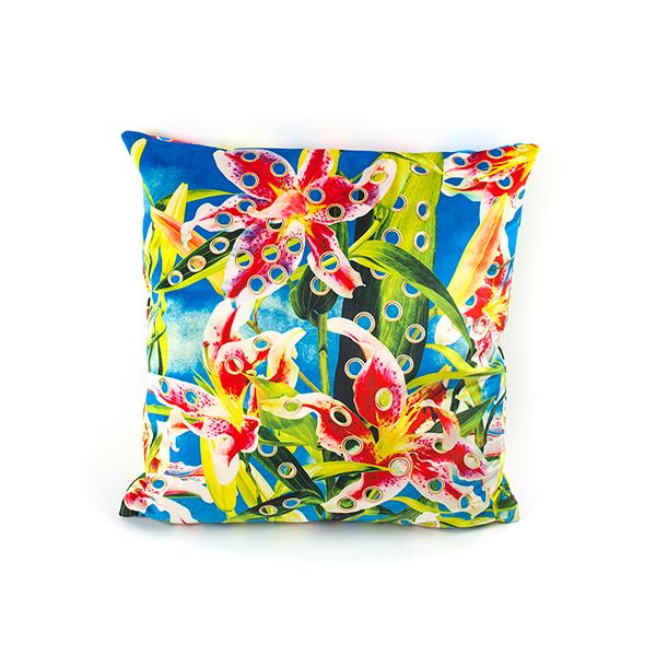 TOILETPAPER クッション 50ｘ50 FLOWERS / 個性的 デザイン アート おしゃれ リビング インテリア / SELETTI セレッティ