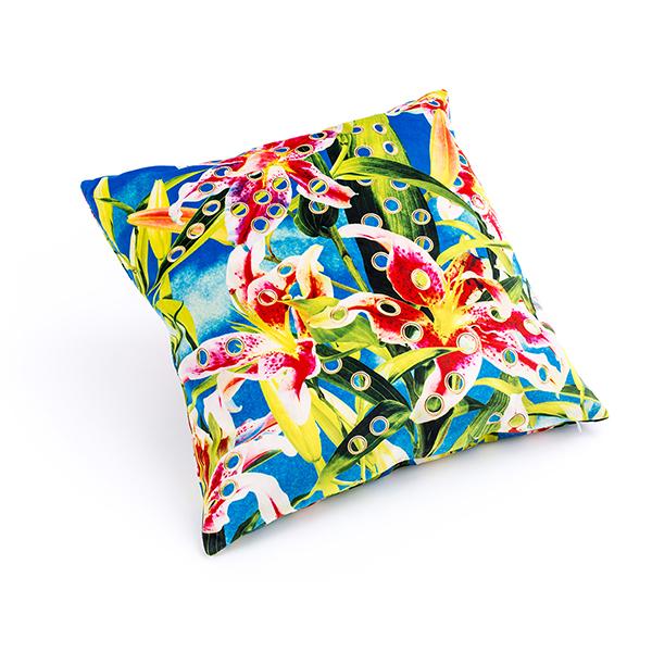 TOILETPAPER クッション 50ｘ50 FLOWERS / 個性的 デザイン アート おしゃれ リビング インテリア / SELETTI セレッティの画像