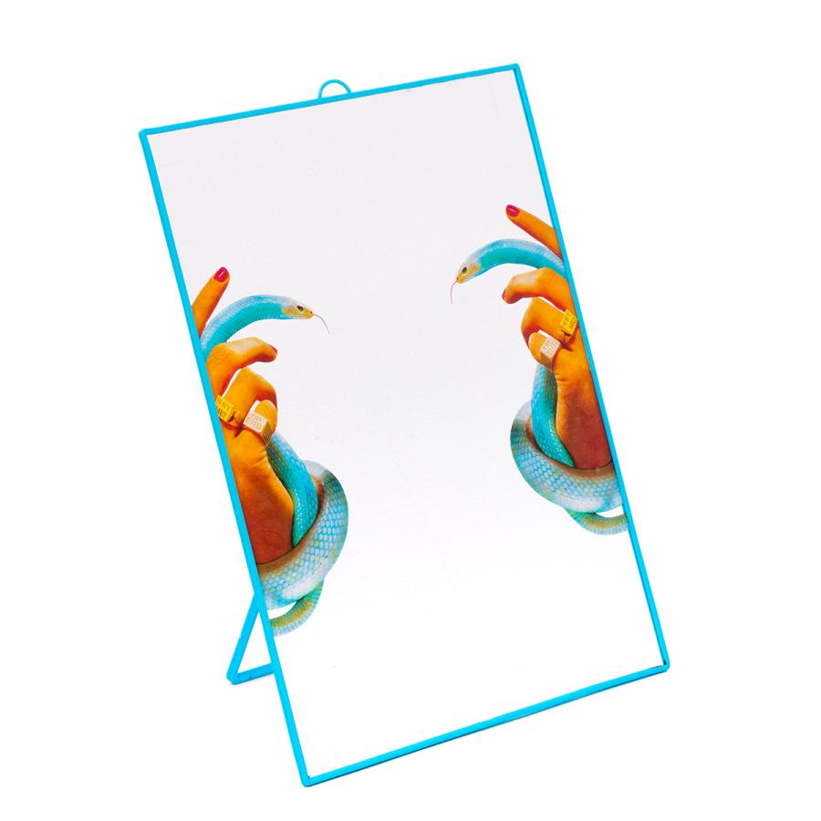 TOILETPAPER ラージミラー HANDS\u0026SNAKES / SELETTI セレッティ ミラー 鏡 個性的 デザイン グラフィック アート 雑貨