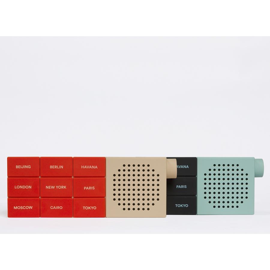 シティラジオ Red/Sand ポータブルスピーカー ラジオ Bluetooth