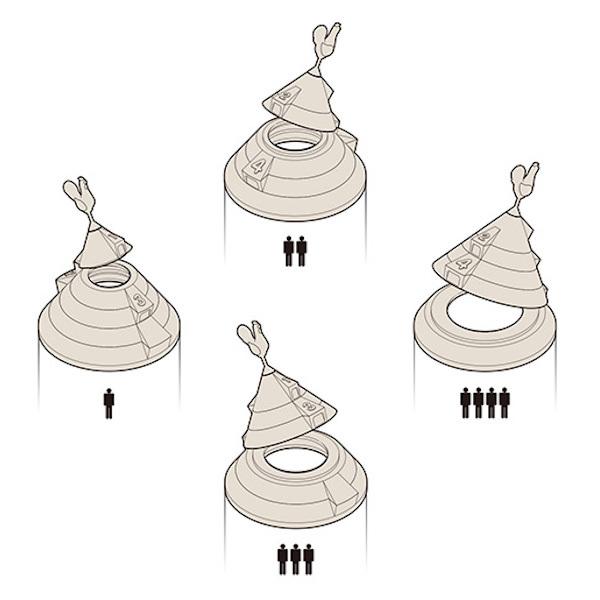 パスタ スパゲッティ 容器 パスタ キッチン 収納グッズ ケース にわとり