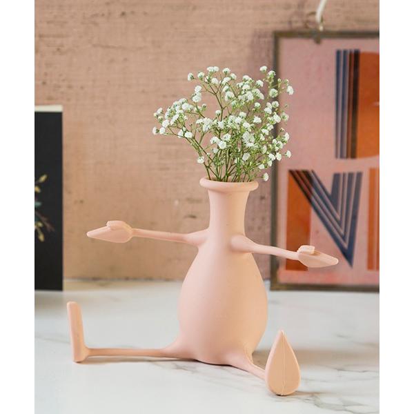 花瓶 一輪挿し かびん 花束 ポーズ おもしろ雑貨 ピンク かわいい Pelegdesign ペレグデザイン フレンドリーベース フロリーノ ピーチ Entre Square Paypayモール店 通販 Paypayモール