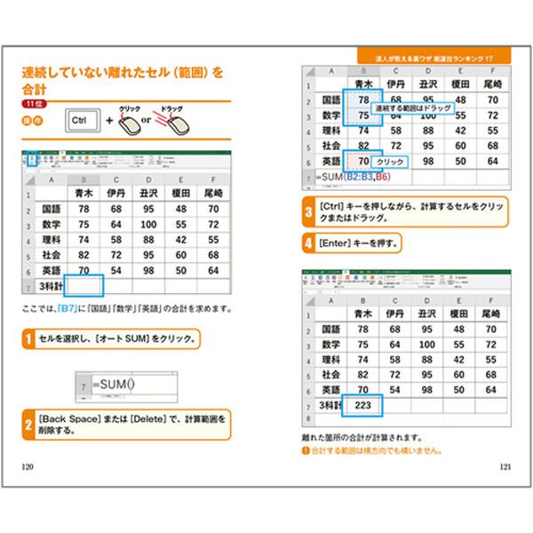 エクセル便利技  エクセル 裏ワザ excel エクセルが分からない エクセル初心者 表計算 資料作り グラフ作成 コンビニ 本 書籍 surprisebook サプライズブック｜entresquare｜11