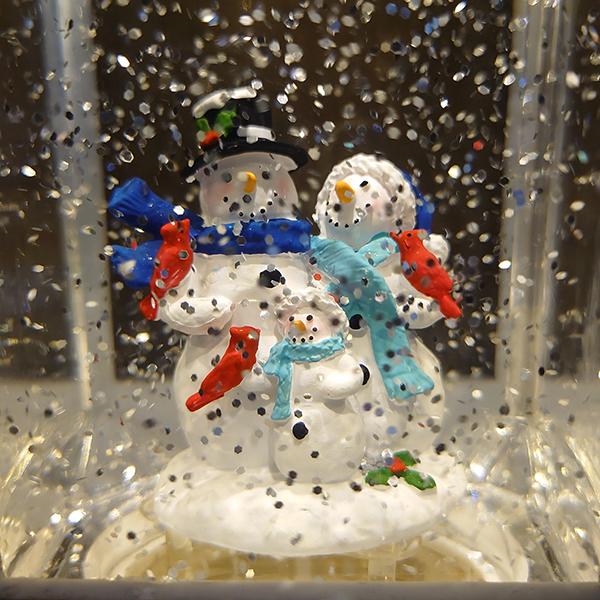 LED ウォーター ランタン スノードーム スピニングランタン スノーマン  snowman 雪だるま クリスマス ライト 電池式 おしゃれ イルミネーション25cm｜entresquare｜07