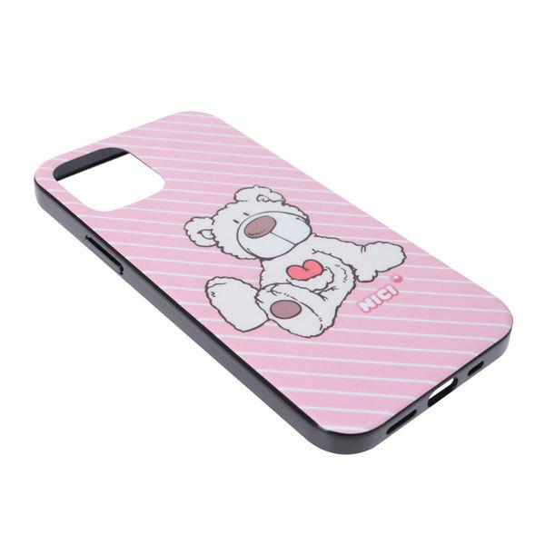 iPhone12Pro/iPhone 12スマホケースくまクマ iPhone 背面型ケース 12/12 Pro ホワイトベア NICI ニキ iPhone12