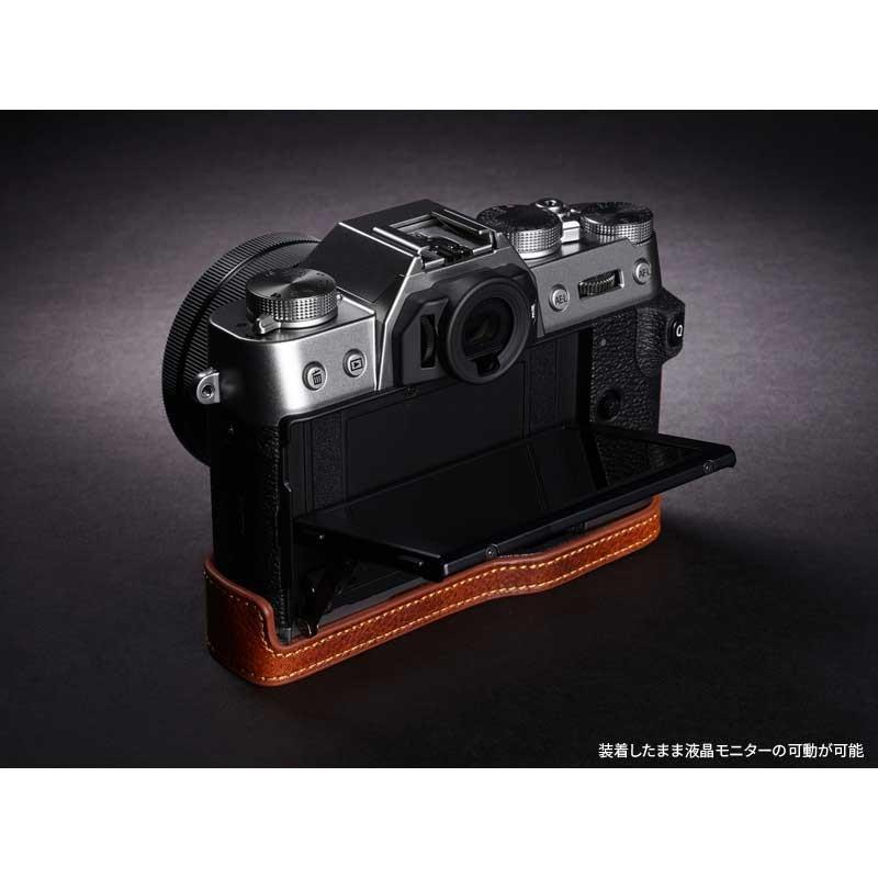 TP Original Leather Camera Body Case for FUJIFILM X-T30/X-T20/X-T10 Volcano フジフイルム 本革 レザー カメラケース EZ Series｜enu-shouten｜04