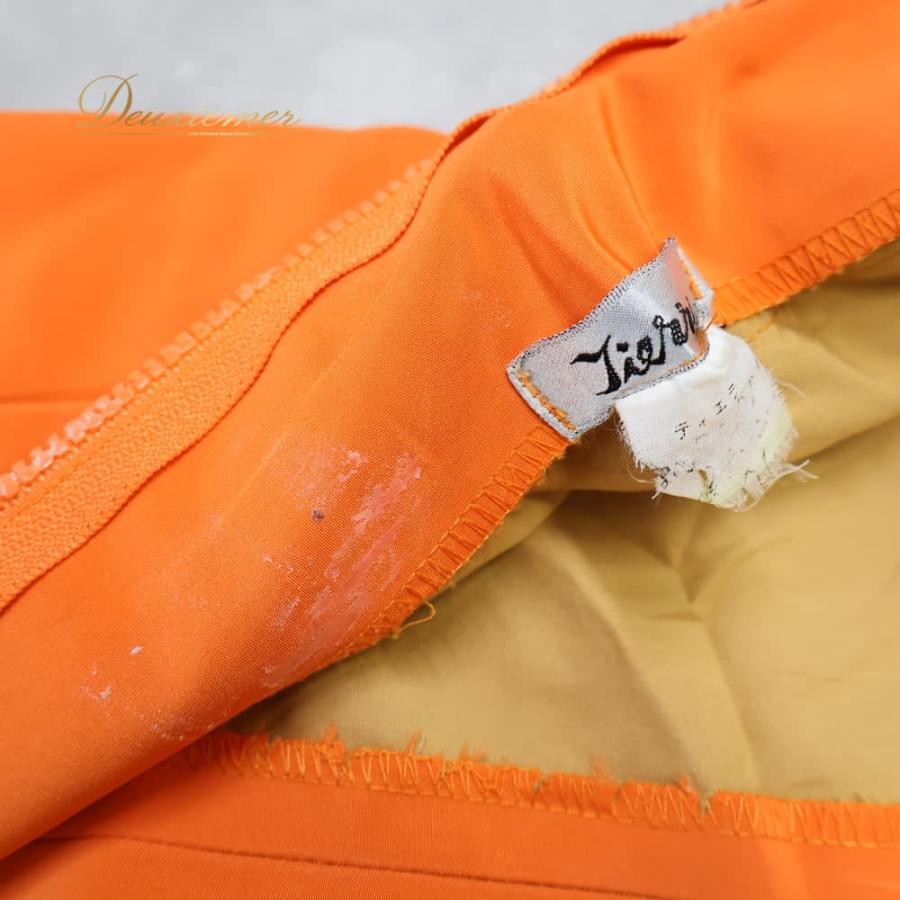 中古 Tierra ティエラ フラメンコ 衣装 ドレス ワンピース オレンジ系