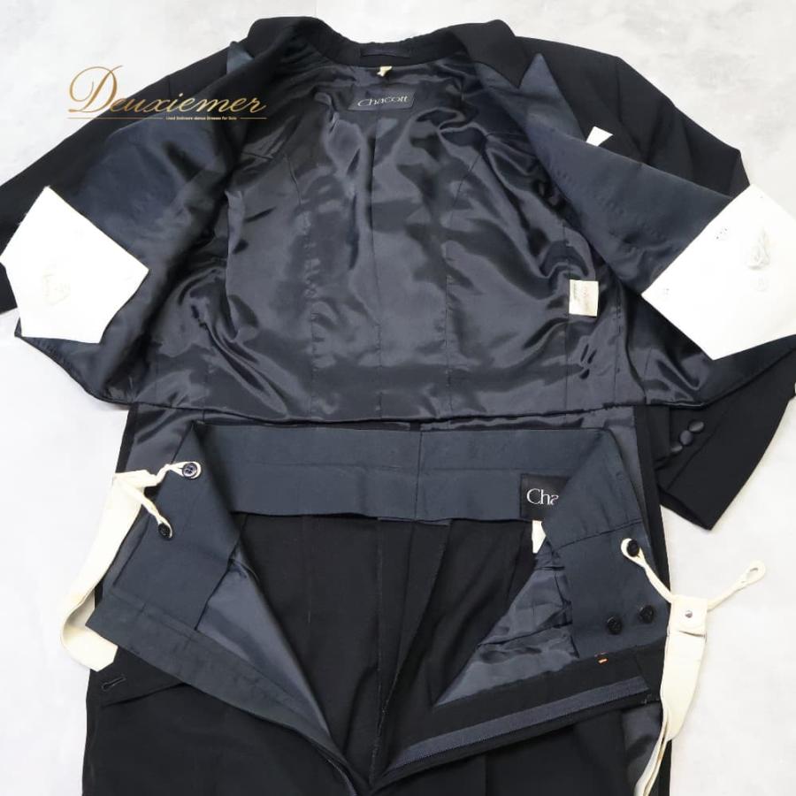 【新品】日本製　チャコット　社交ダンス　W73 スラックス　黒 　ダンス衣装 Chacott（チャコット） 中古 社交ダンス 衣装 燕尾服 ジャケット
