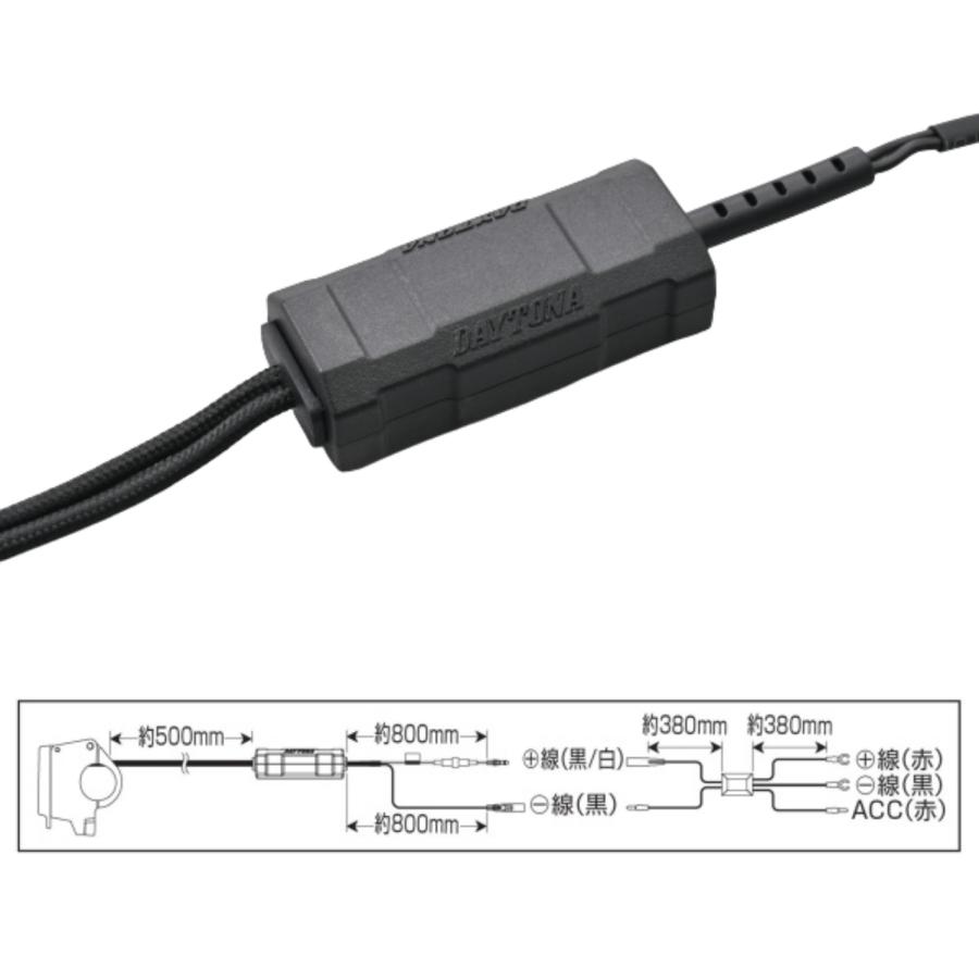DAYTONA (デイトナ) バイク専用電源 スレンダーUSB Type-C+Type-C (PD3.0/PD3.0) #61403 | DAYTONA（バイク用品） | 03
