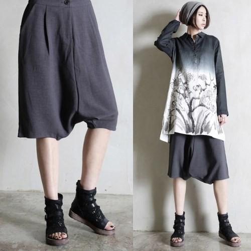 サルエルパンツ レディース ハーフパンツ 春 16 モード系 レディースファッション Asahi Ad Co Jp