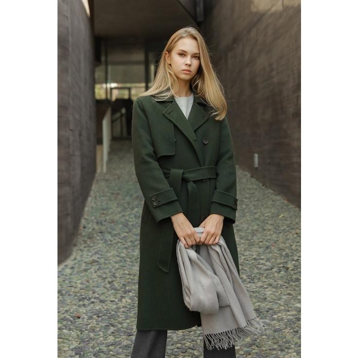 ご予約品 トレンチコート ロングコート コート レディース 秋新作 ウール トレンチコート ロングコート コート ウール 秋冬 16 ファッション 40代 30代 コート アウター