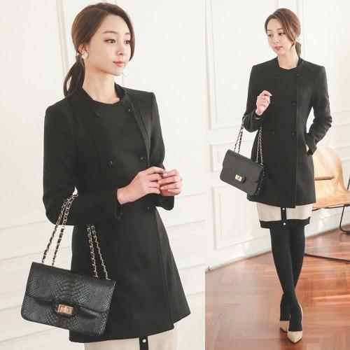 新製品情報も満載 ハーフ丈 コート レディース 秋新作 ウール混 ノーカラー ハーフ丈 コート ノーカラー 新作 秋冬 16 ファッション 50代 40代 30代 ウール混 コート アウター Www Keibundo Co Jp