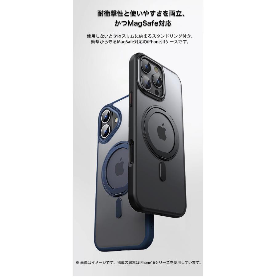 iphone16 e ケース magsafe クリア iphone15 pro ケース 耐衝撃 おしゃれ iphone16 pro max ケース iPhone 15 14 13 12 pro max カバー magsafe リング スタンド |  | 04