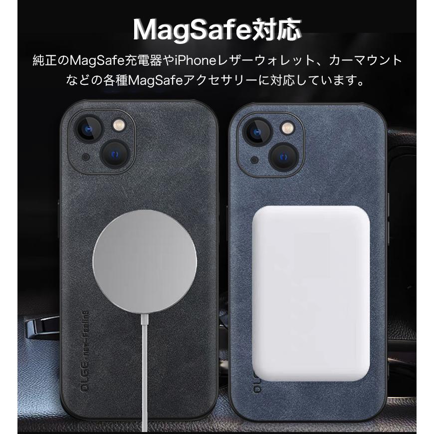 iphone 16e ケース 耐衝撃 Magsafe iphone15plus ケース iphone ケース 12 13 pro ケース レザー アイフォン iphone 12 13 14 15 pro max ケース 本革調 |  | 08