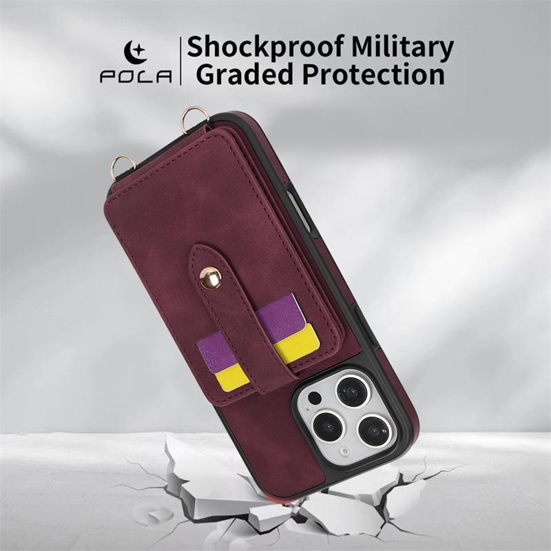 iphone16pro カード入れ付きケース ミラー付 iphone16 16plus iphone16promax ケース ショルダー 肩掛け iphone15 ケース ストラップ付き 15pro 15promax ケース |  | 09