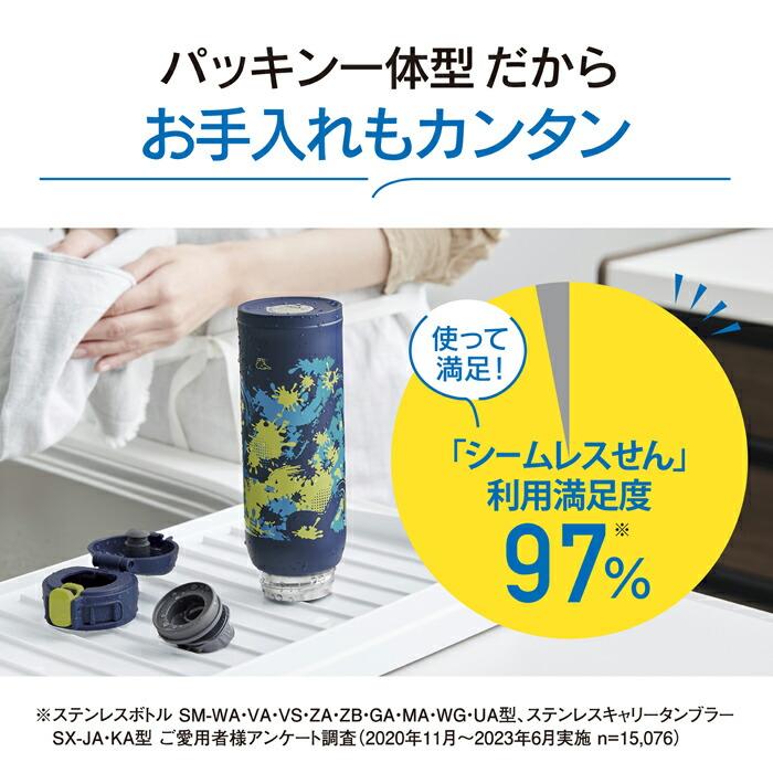 正規販売店／象印 水筒 480 送料無料 ステンレスマグ シームレスせん