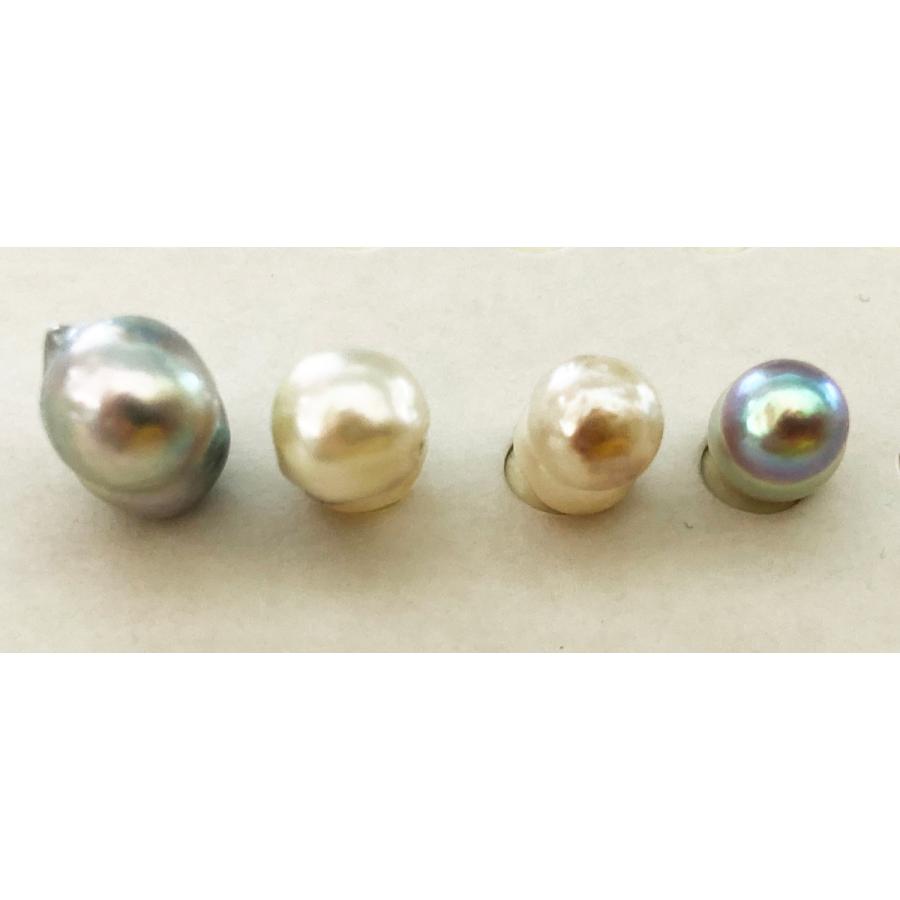 ルース アコヤ真珠 双子珠 パール 6.0mm〜7.9mm 片穴 無穴 10 ルース アコヤ真珠 双子珠 パール 6.0mm〜7.9mm 片穴 無穴 10