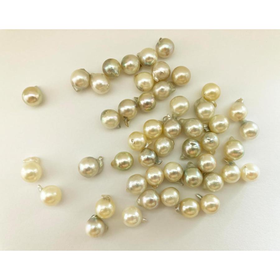 ルース アコヤ真珠 6mm〜7mm ナチュラルカラー 無加工 無調色 片穴 無 