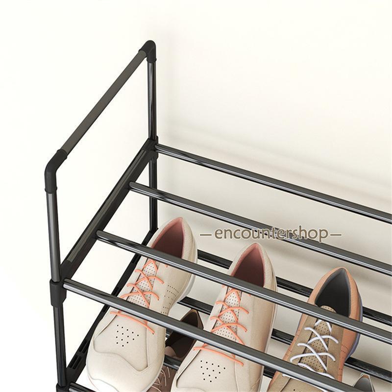 シューズラック スリム 下駄箱 靴ラック シューズ收納 8段階 10