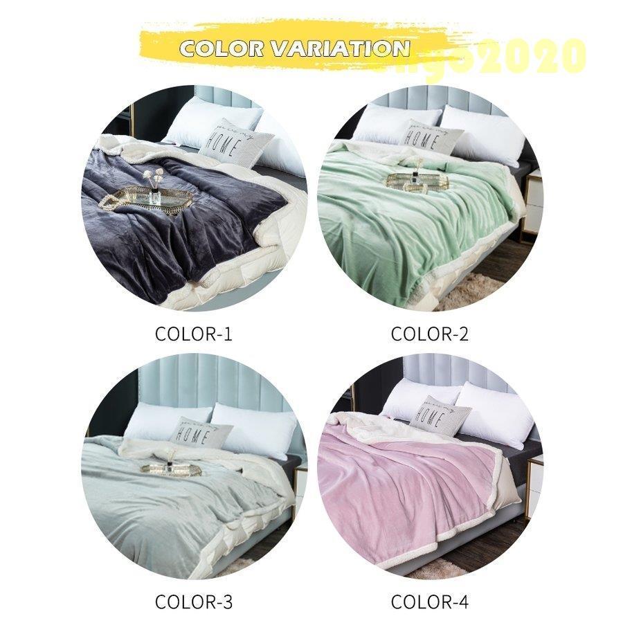 毛布 ダブル マイクロファイバー フランネル 洗える  軽い 薄い 暖かい おしゃれ マイクロファイバー ブランケット ひざかけ ひざ掛け ★ プレゼント | ブランド登録なし | 04