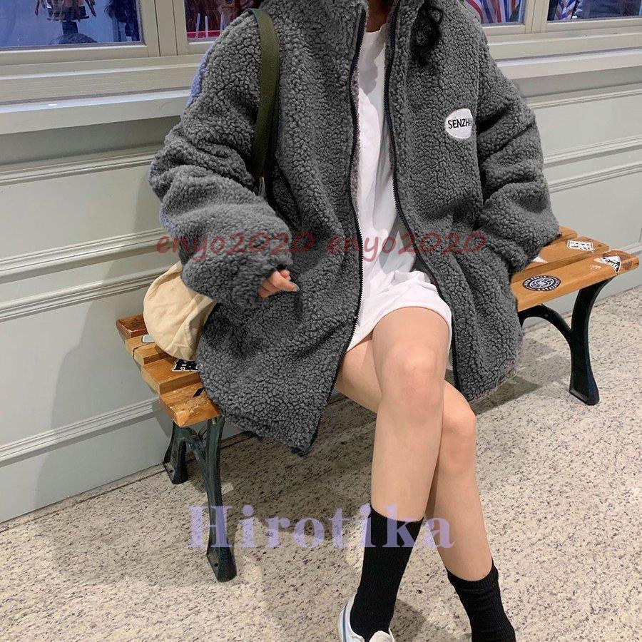 ブルゾンジャケット レディース ボアジャケット もこもこ 防寒コート