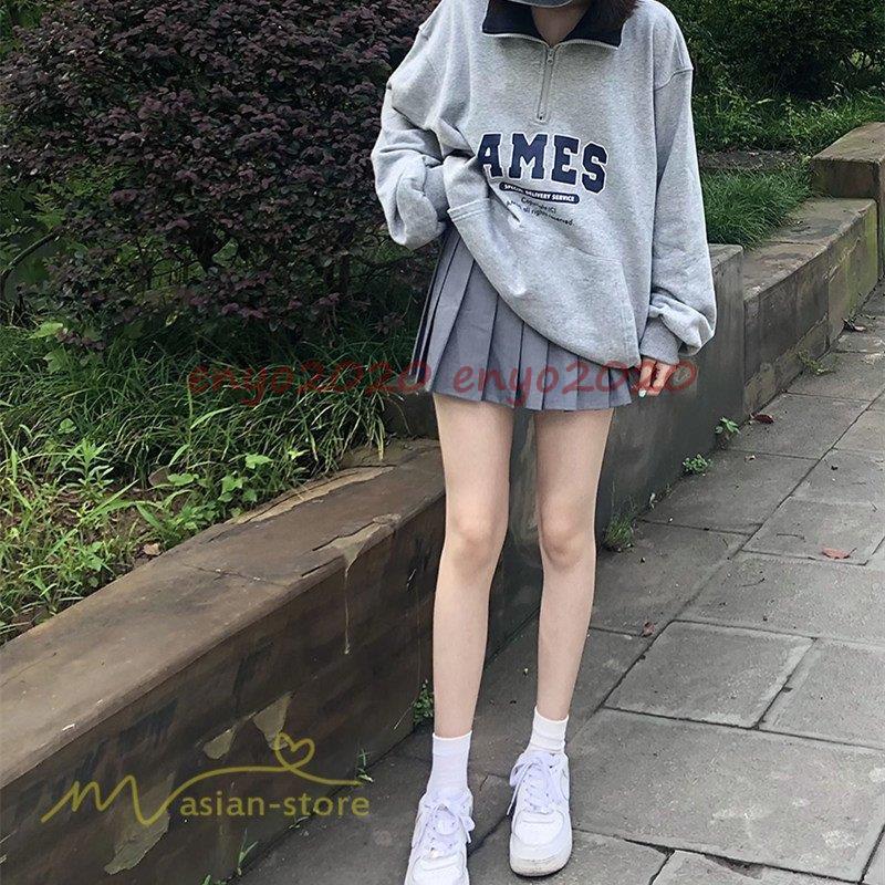 トレーナー スウェット レディース おしゃれ プリント ジッパー ファスナー 長袖トレーナー トップス ゆったり フリーサイズ ミニスカート 上品 秋新作 単品売り Dd0110 Assiiann308 ネットファミリー 通販 Yahoo ショッピング