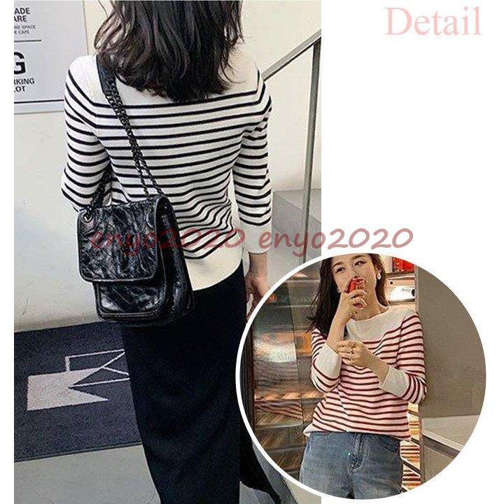 ボーダー ニット レディース 長袖 秋冬 セーター おしゃれ 薄手