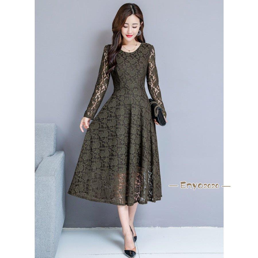 パーティードレス 大きいサイズ ロング丈 結婚式 40代 袖あり 長袖