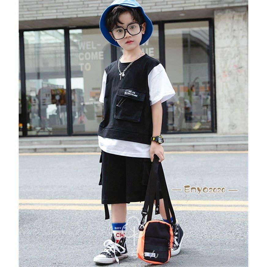 子供服 セットアップ キッズ 男の子 夏 上下セット 半袖Tシャツ ハーフ