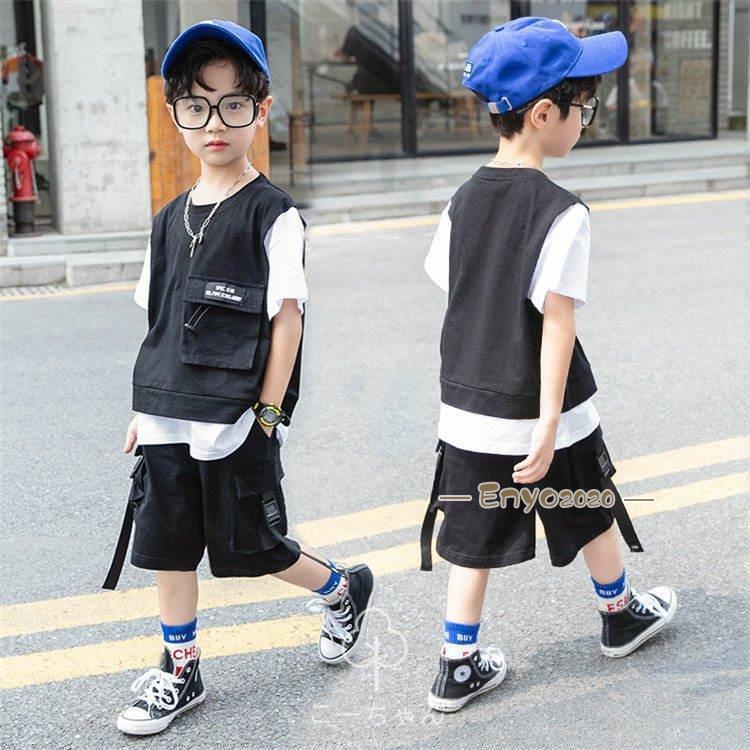 子供服 セットアップ キッズ 男の子 夏 上下セット 半袖Tシャツ ハーフ