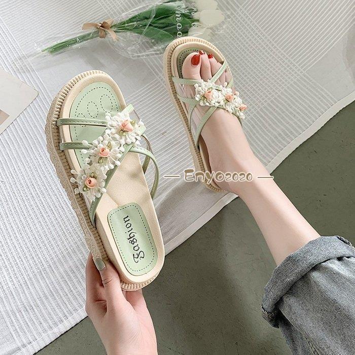 ミュール サンダル レディース 夏 厚底ヒール スリッパサンダル 可愛い  