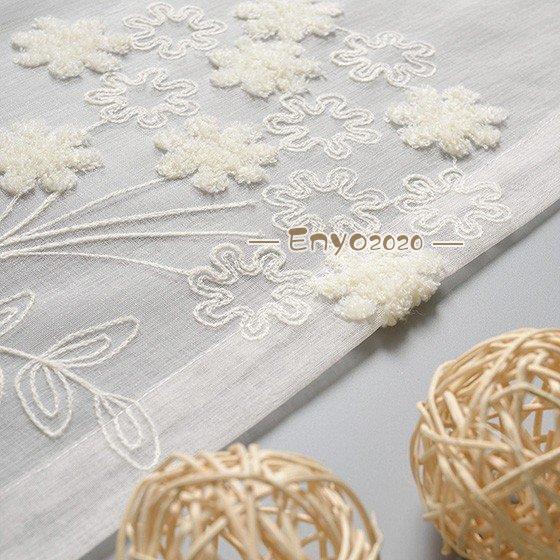 カーテン レース 安い お得サイズ おしゃれ 刺繍 花柄 かわいい