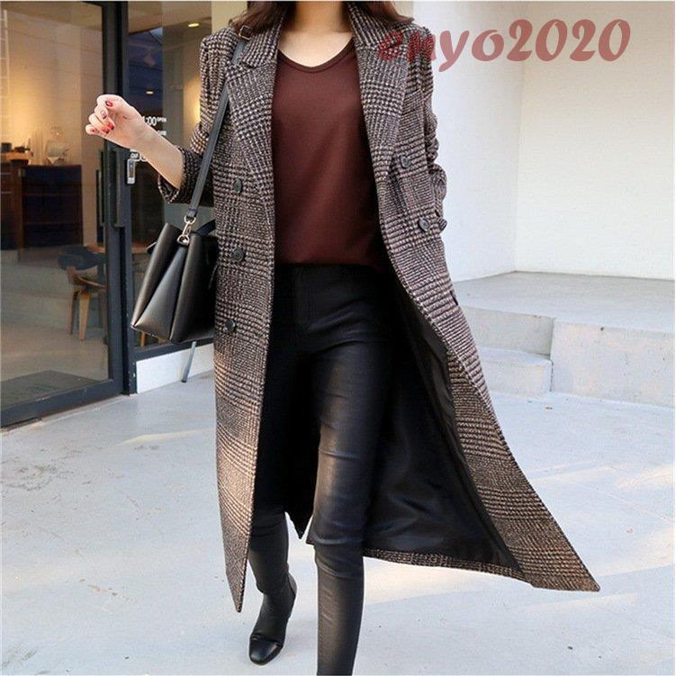 チェスターコート レディース 秋冬 40代 ロングコート チェック柄ジャケット ラシャコートチェスターコート 韓国風 アウター 通勤 着痩せ ゆったり オシャレ上品 チェスターコート レディース 秋冬 40代 ロングコート チェック柄