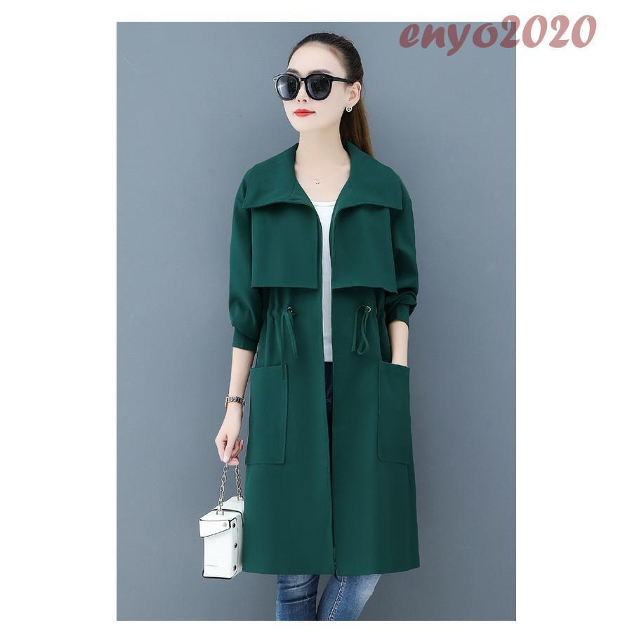 トレンチコート レディース 40代 ロング丈ジャケット スプリング