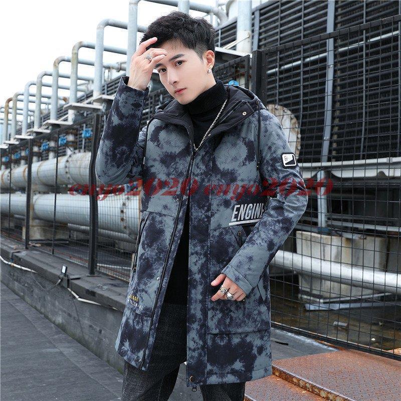 驚きの値段 フード付き 冬アウター フード付き厚手 ダウンコート迷彩 ジャンバー メンズ 冬服 ダウンコート アウター メンズ ダウンジャケット 防寒防風 ハイネック 防寒 防風 保温 服裏起毛 スリム コート アウター