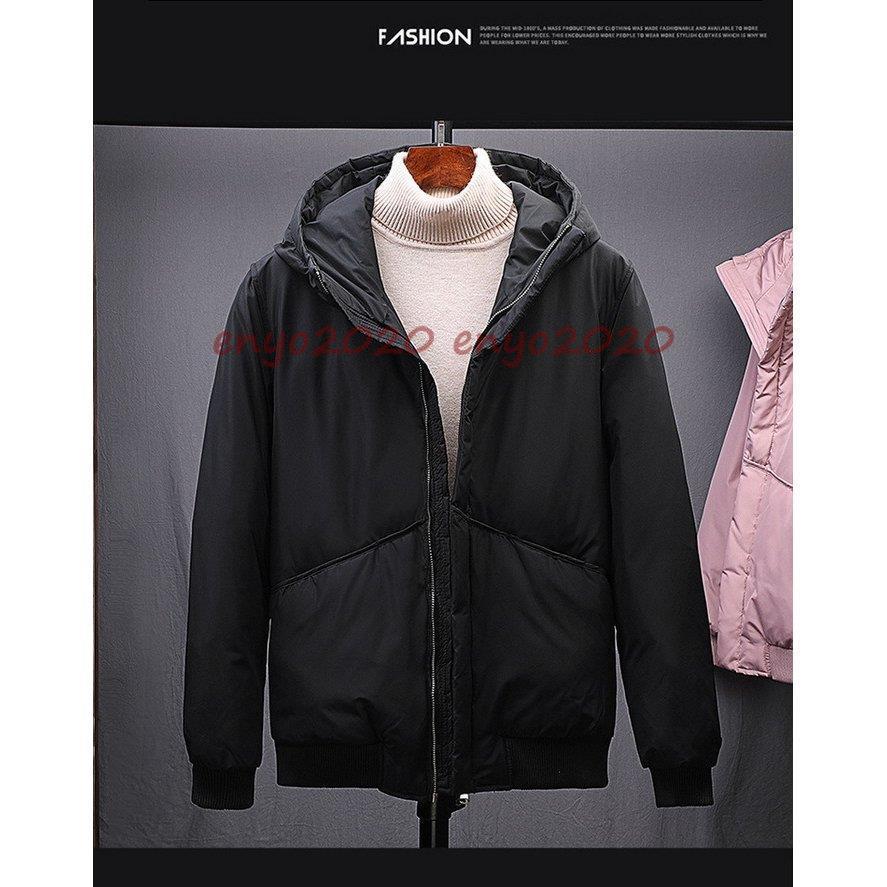 ダウンジャケット メンズ ダウンコート フード付き 軽量 保温 アウター 防寒 防風 冬服 冬 彼氏 男性 紳士 ジャンパー おしゃれ あったか ボリュームネック | ブランド登録なし | 04