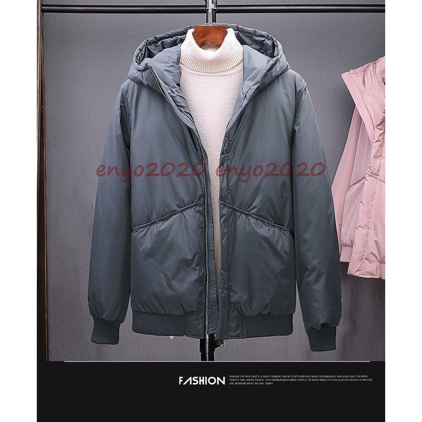 ダウンジャケット メンズ ダウンコート フード付き 軽量 保温 アウター 防寒 防風 冬服 冬 彼氏 男性 紳士 ジャンパー おしゃれ あったか ボリュームネック | ブランド登録なし | 07