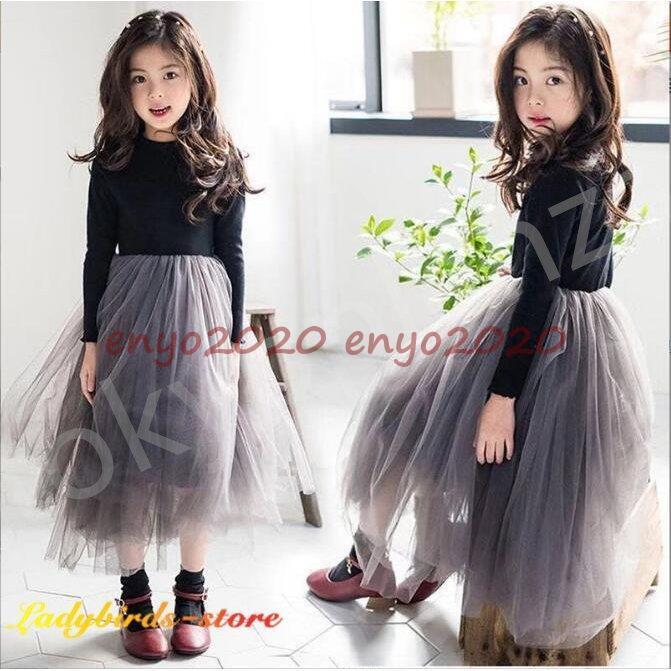 子どもドレス キッズワンピース ベビー 長袖 チュールスカート 黒ワンピ ピアノ 発表会 韓国子供服 卒園式 ふわふわ 結婚式 七五三 可愛い ボア Dd1129 Ydeb250 ネットファミリー 通販 Yahoo ショッピング