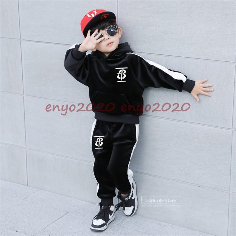 子供服 男の子 セットアップ トレーナー 厚手 裹起毛 ジャージ キッズ