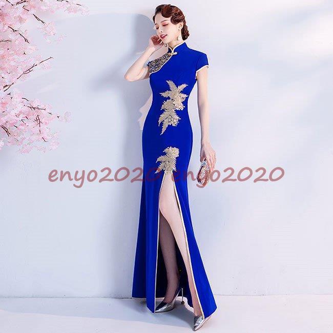 チャイナドレス  ロングドレス コスプレ パーティードレス チャイナ服 レディース ワンピースロング丈 | ブランド登録なし | 04