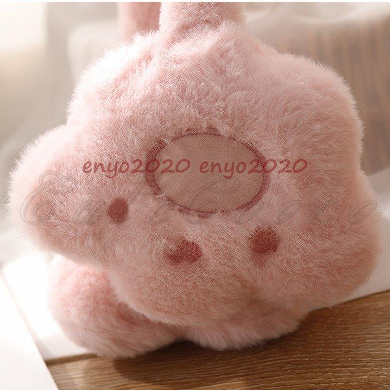 耳あて レディース イヤーマフ 猫耳付き カチューシャ型 寒さ対策 保温