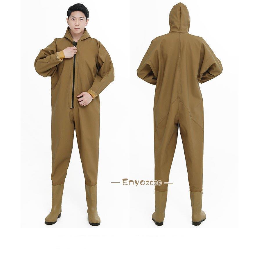 ウェーダー 連体服 耐磨耗 水陸両用スーツ 釣り用スーツ 渓流釣り 防水