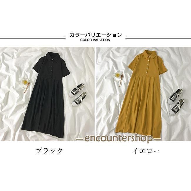 半袖ワンピース 夏 ワンピース レディース ロングワンピ サマーワンピース ミモレワンピース Tシャツワンピ シャツワンピ 薄手 マキシワンピース｜enyo2020｜02