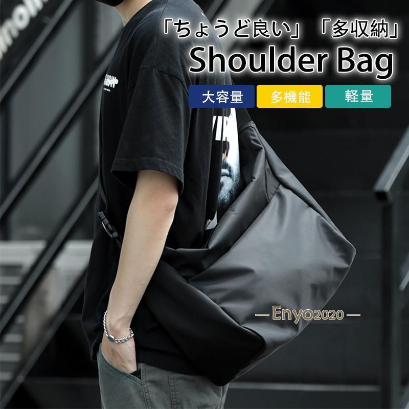 パンクドランカーズ メッセンジャーバッグ 黒 大容量 ショルダーバッグ ショルダーバッグ メンズ ボストンバッグ メッセンジャーバッグ