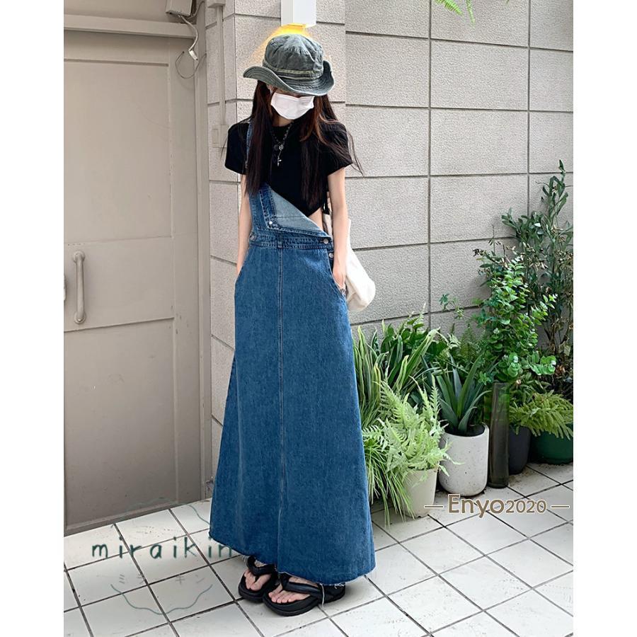 デニムサロペット サロペット オーバーオール ジャンパースカート