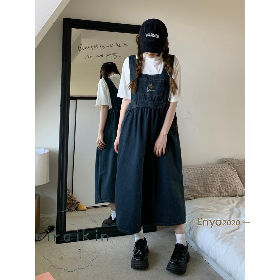 デニムサロペット サロペット オーバーオール ジャンパースカート