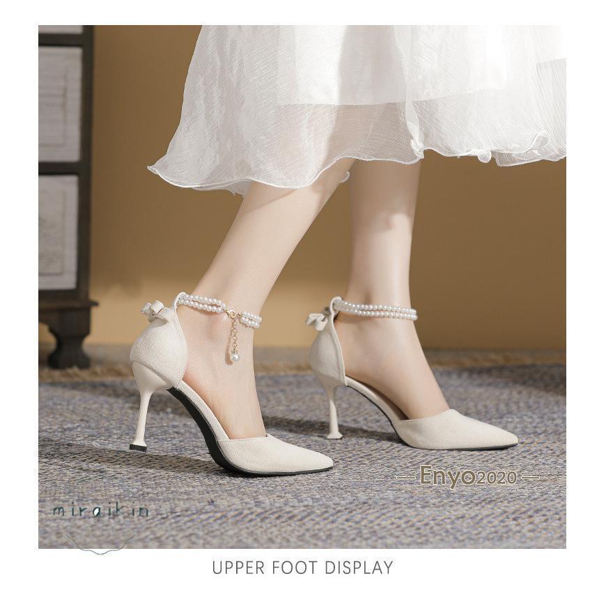 パンプス レディース サイドゴア 幅広 サンダル ストラップ 27cm 20cm