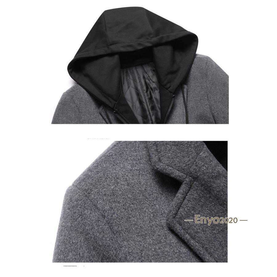 トレンチコート メンズ ビジネスコート チェスターコート フード付き ステンカラーコート ダッフルコート マントコート モッズコート アウター　 | ブランド登録なし | 14